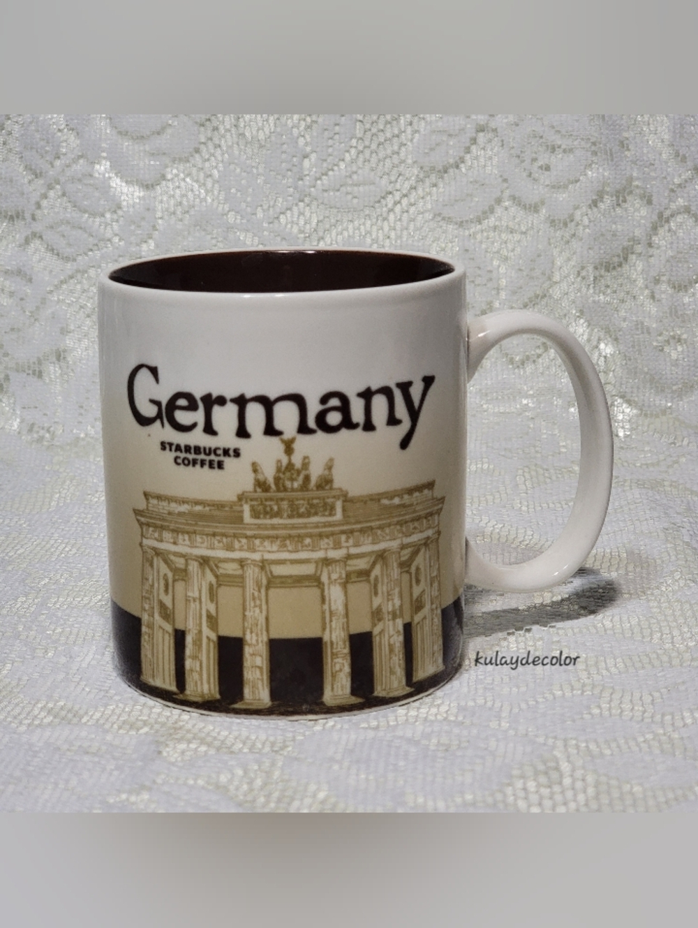 2009 Starbucks Germany Collector Series Mug 16oz Global Icon Coffee Cup Vintage